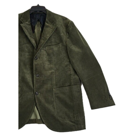 Spier & Mackay Sport Coat Mens 48 Olive Corduroy Pontoglio 1883 Unstructured - Picture 4 of 16